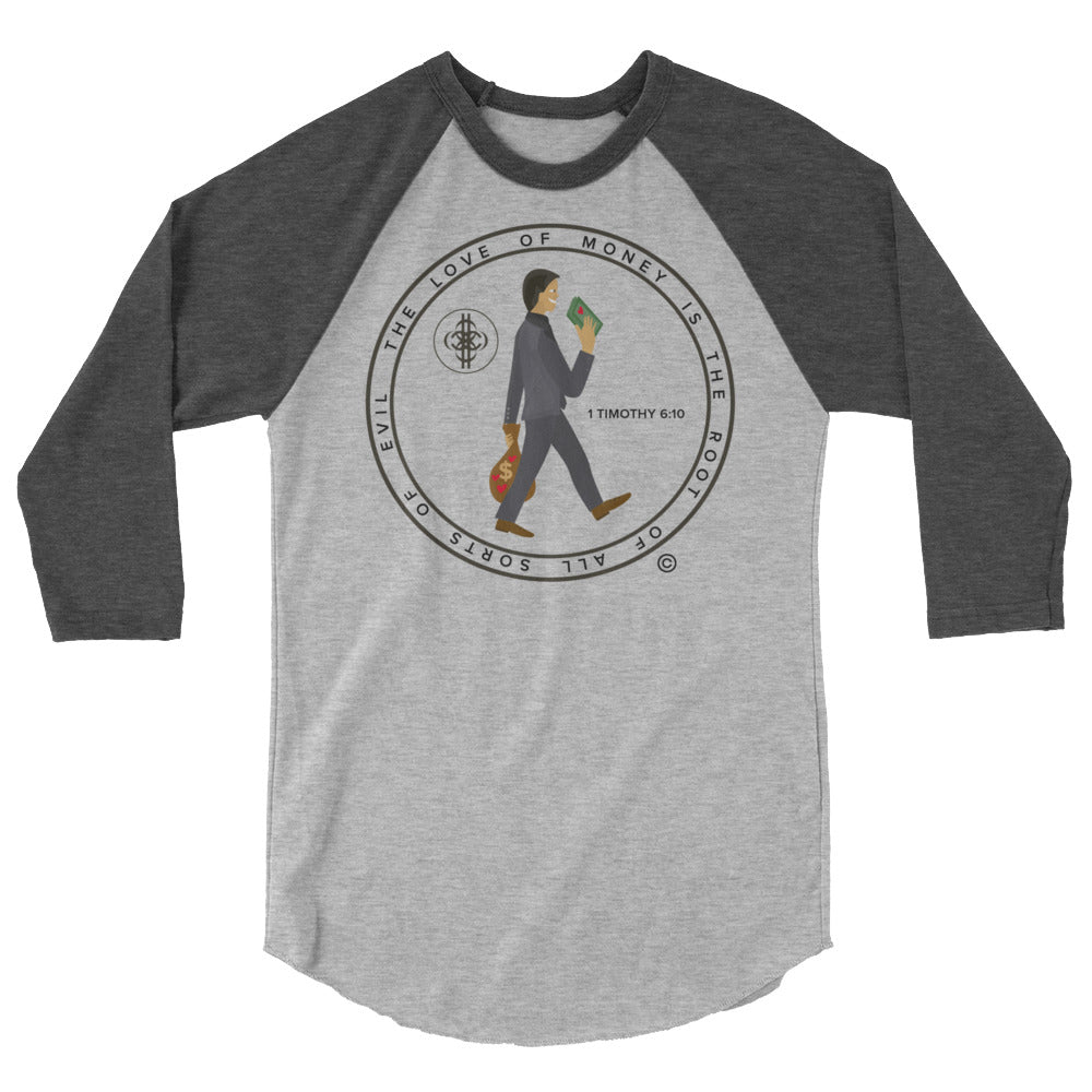 Love of Money Men's 3/4 Sleeve Raglan Shirt