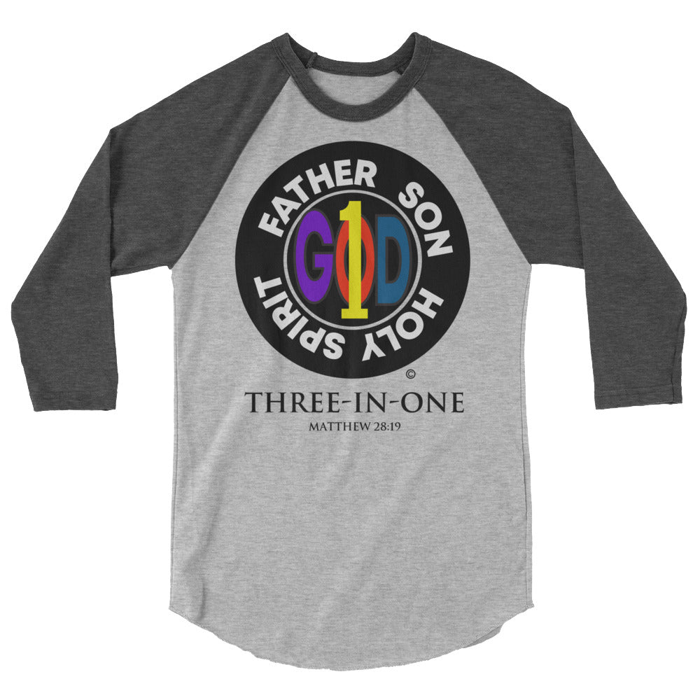 Three in One Men's 3/4 Sleeve Raglan Shirt