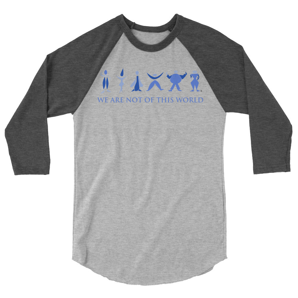 We Are Not of This World Men's 3/4 Sleeve Raglan Shirt