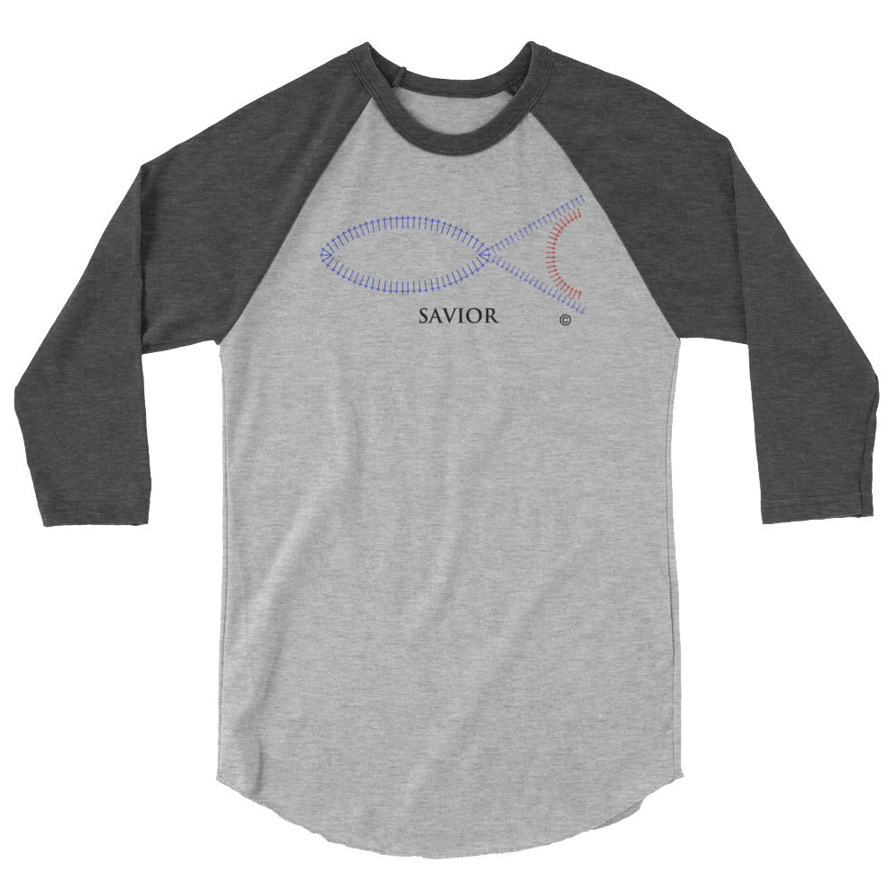 Savior Men's 3/4 Sleeve Raglan Shirt