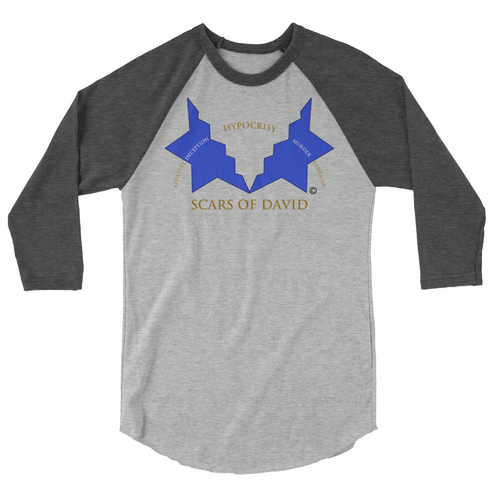 Scars of David Men's 3/4 Sleeve Raglan Shirt