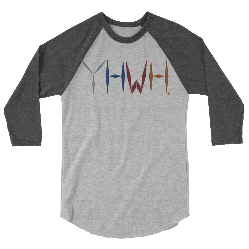 YHWH Men's 3/4 Sleeve Raglan Shirt