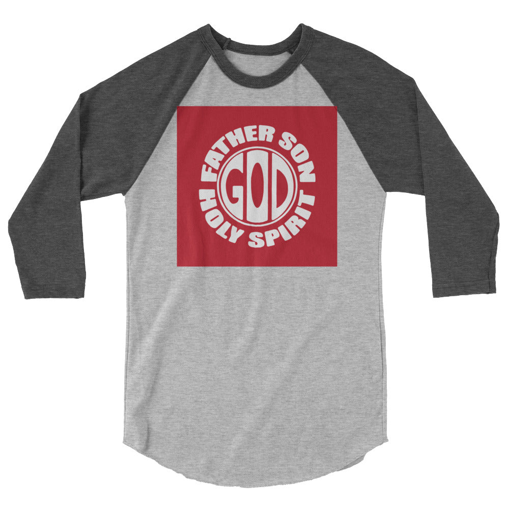 God Men's 3/4 Sleeve Raglan Shirt