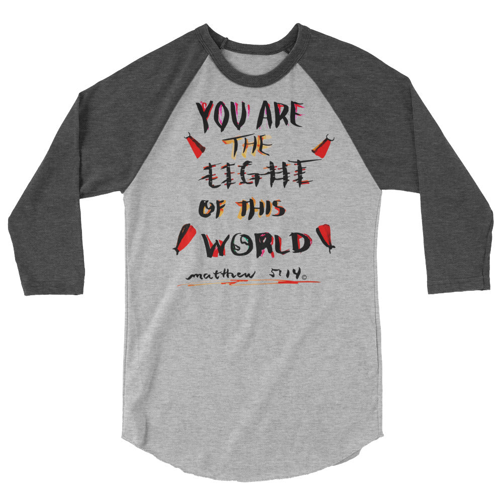 Light of This World Men's 3/4 Sleeve Raglan Shirt