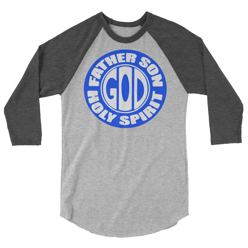 Father Son Holy Spirit Men's 3/4 Sleeve Raglan Shirt