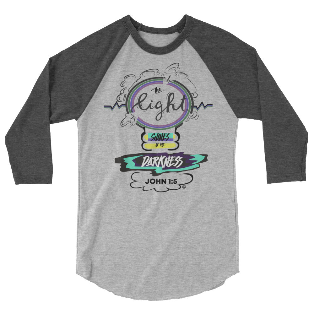 Light in the Darkness 3/4 Sleeve Raglan Shirt