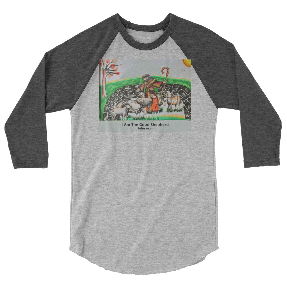 Good Shepherd Men's 3/4 Sleeve Raglan Shirt