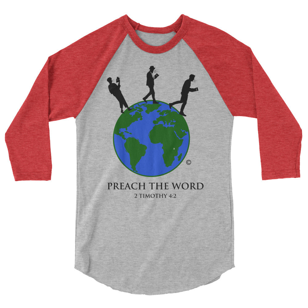 Preach the Word 3/4 Men's Sleeve Raglan Shirt