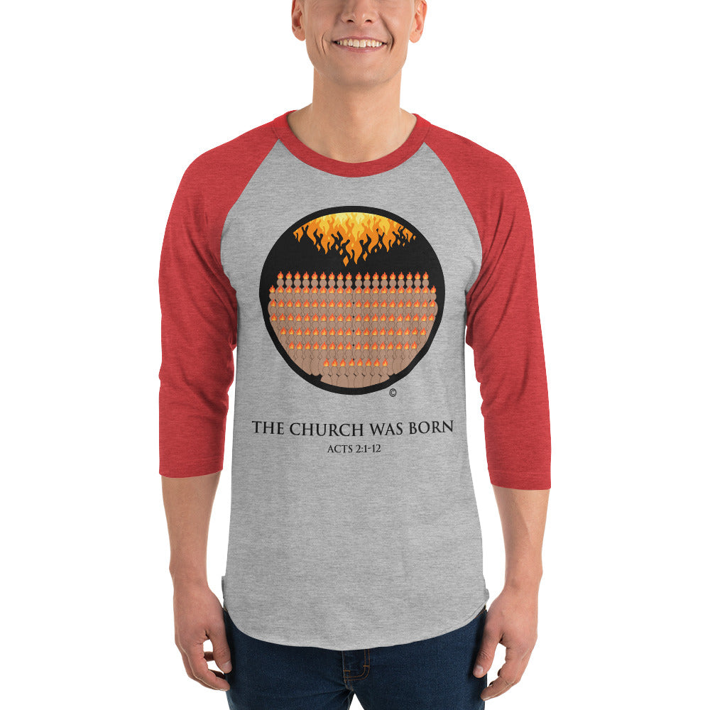 The Church Men's 3/4 Sleeve Raglan Shirt