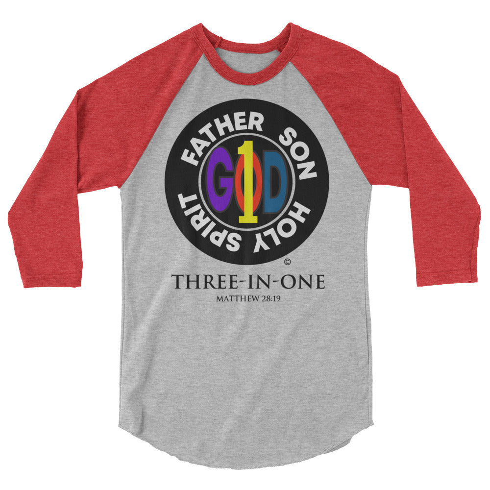 Three in One Men's 3/4 Sleeve Raglan Shirt