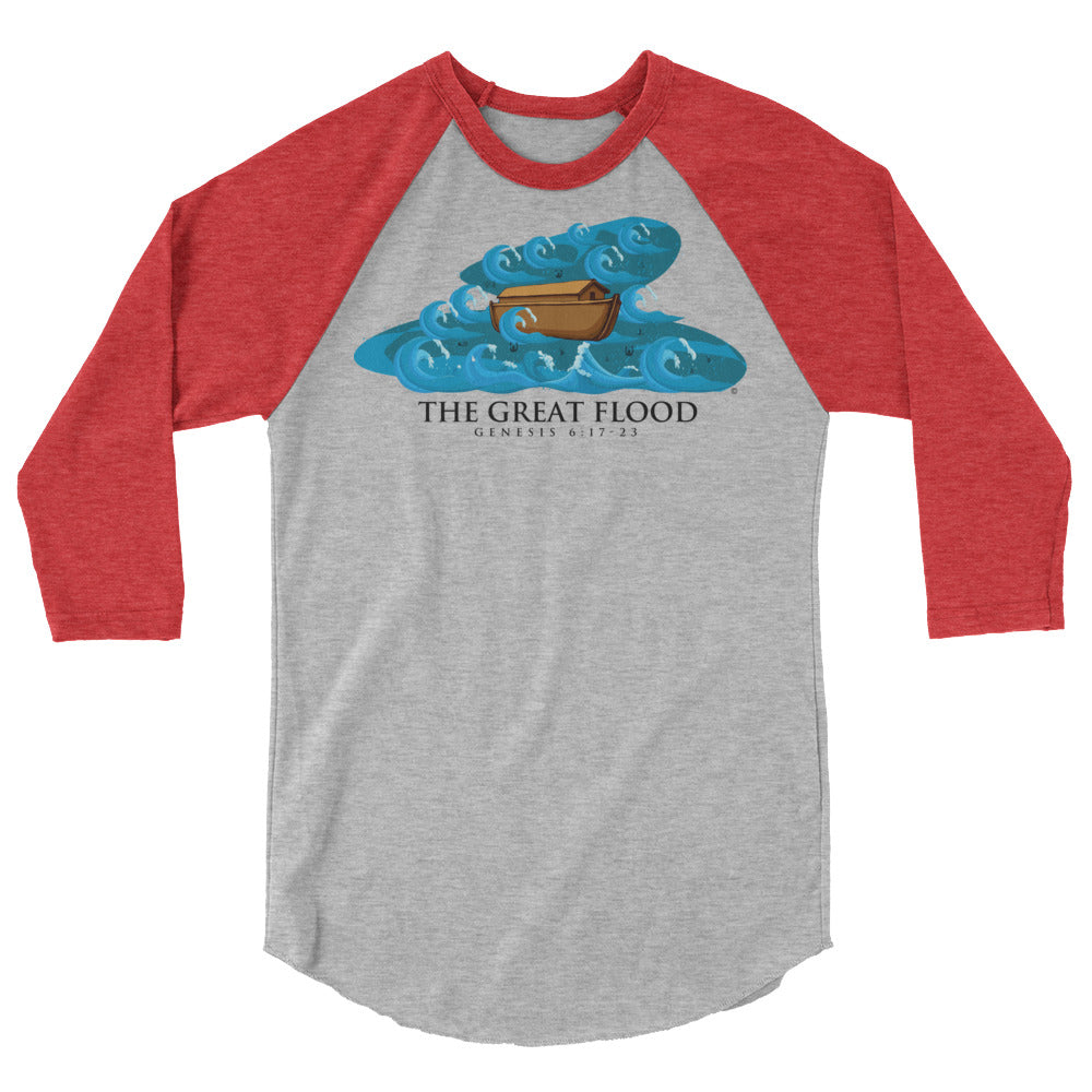 The Great Flood Men's 3/4 Sleeve Raglan Shirt