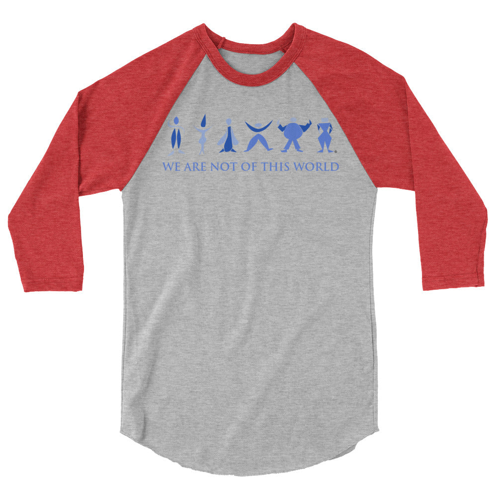 We Are Not of This World Men's 3/4 Sleeve Raglan Shirt