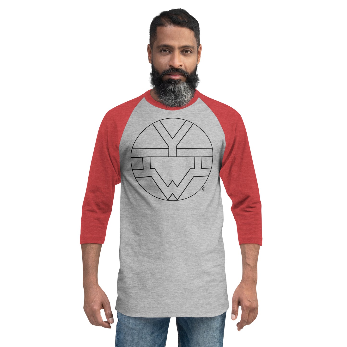 I Am Men's 3/4 Sleeve Raglan Shirt