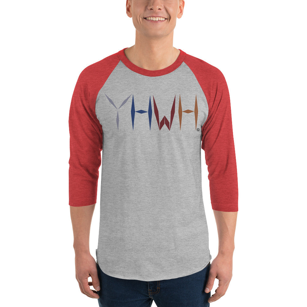 YHWH Men's 3/4 Sleeve Raglan Shirt
