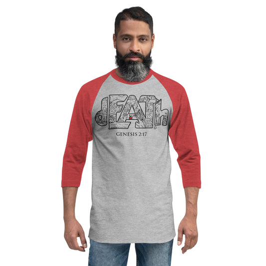 Death Men's 3/4 Sleeve Raglan Shirt
