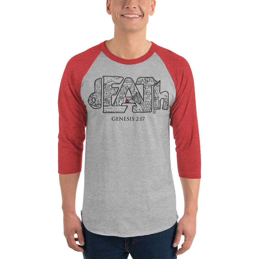 Death Men's 3/4 Sleeve Raglan Shirt