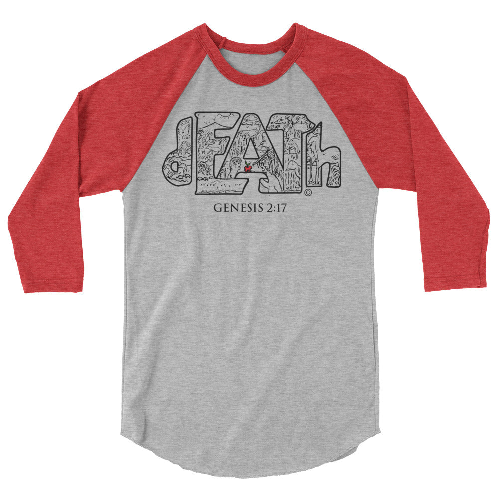 Death Men's 3/4 Sleeve Raglan Shirt