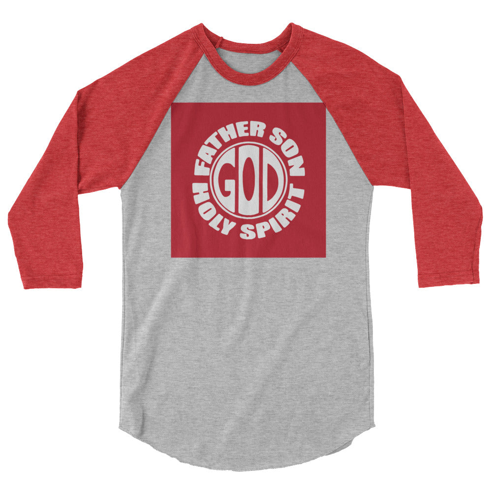 God Men's 3/4 Sleeve Raglan Shirt