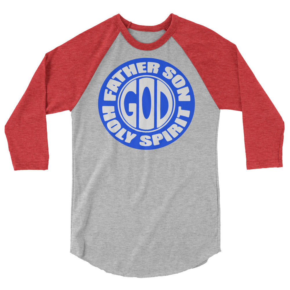 Father Son Holy Spirit Men's 3/4 Sleeve Raglan Shirt
