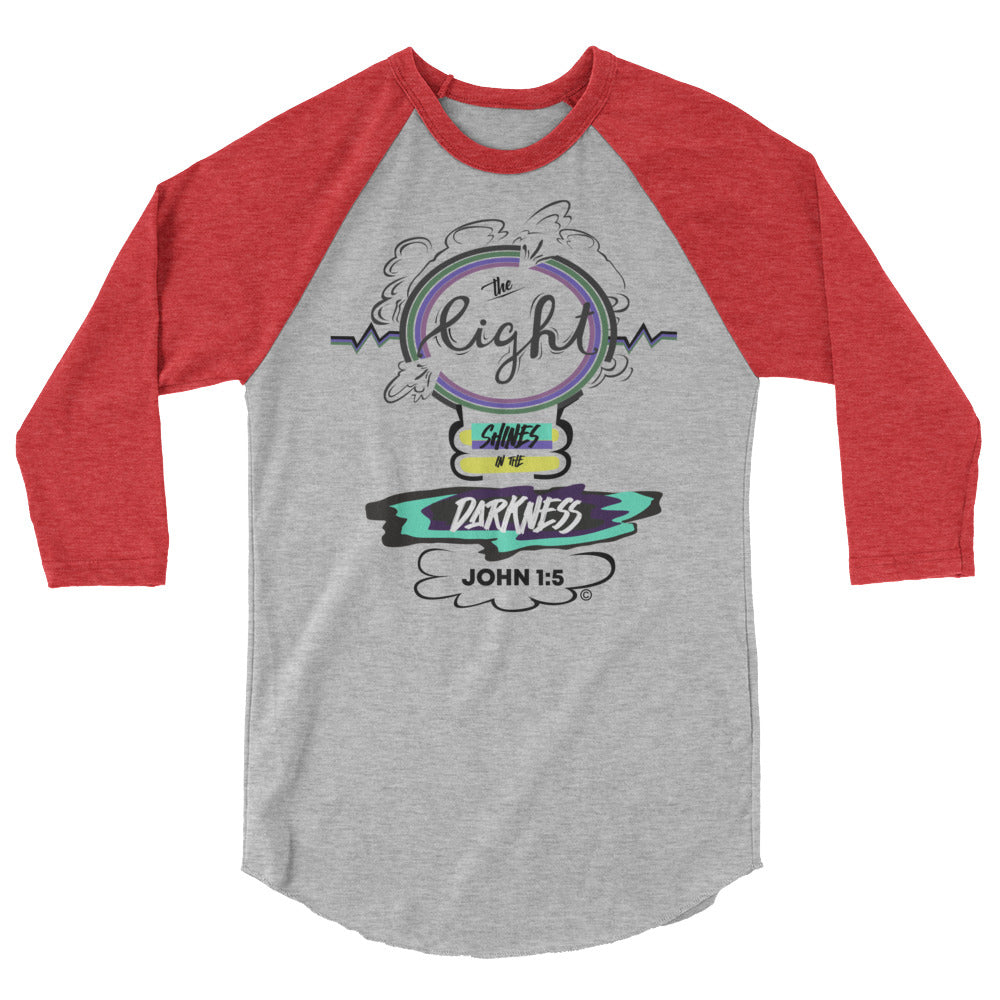 Light in the Darkness 3/4 Sleeve Raglan Shirt