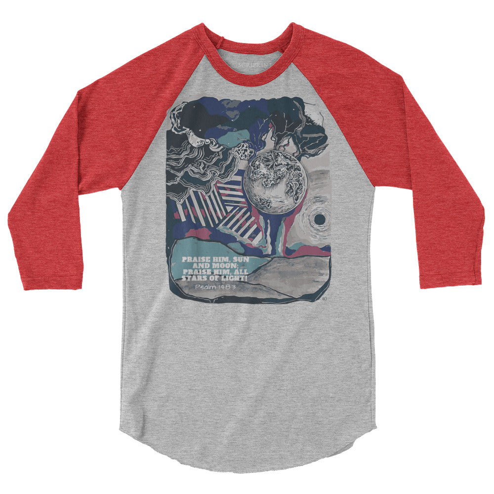 Praise Him Men's 3/4 Sleeve Raglan Shirt