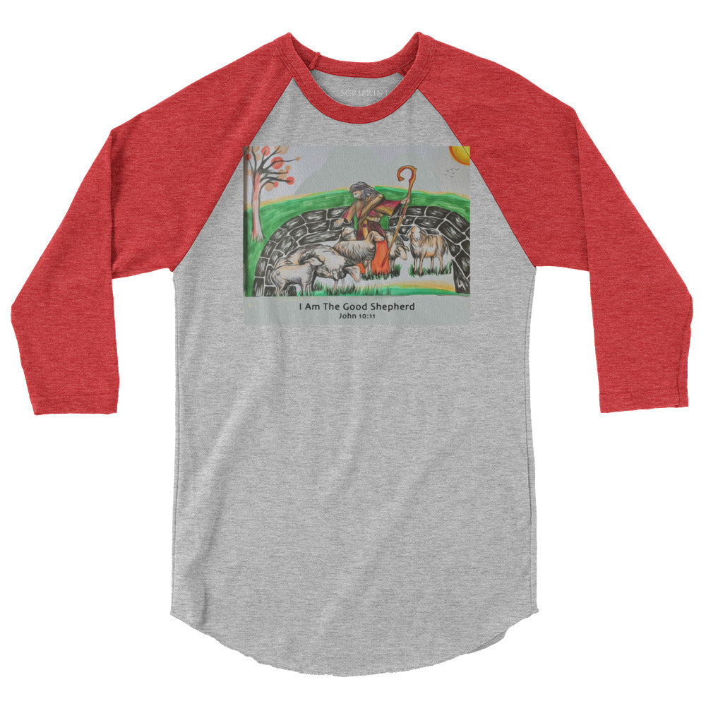 Good Shepherd Men's 3/4 Sleeve Raglan Shirt