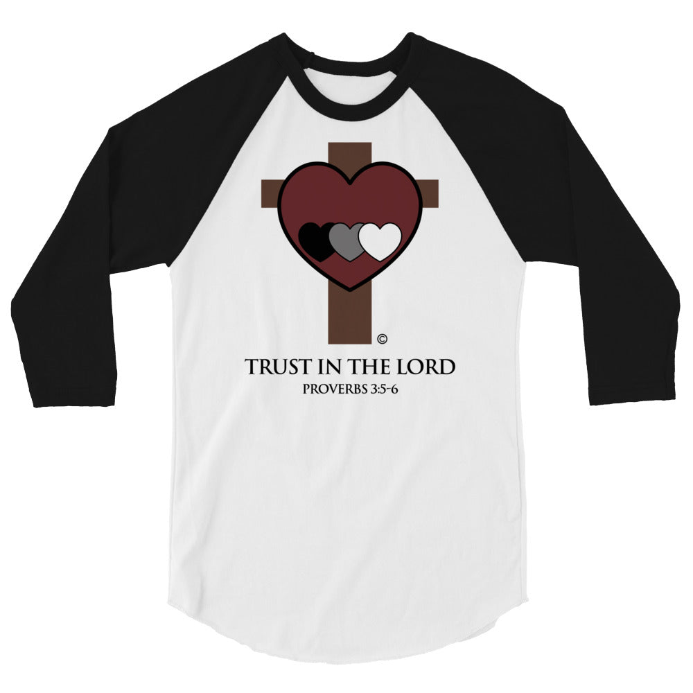 Trust in the Lord Men's 3/4 Sleeve Raglan Shirt