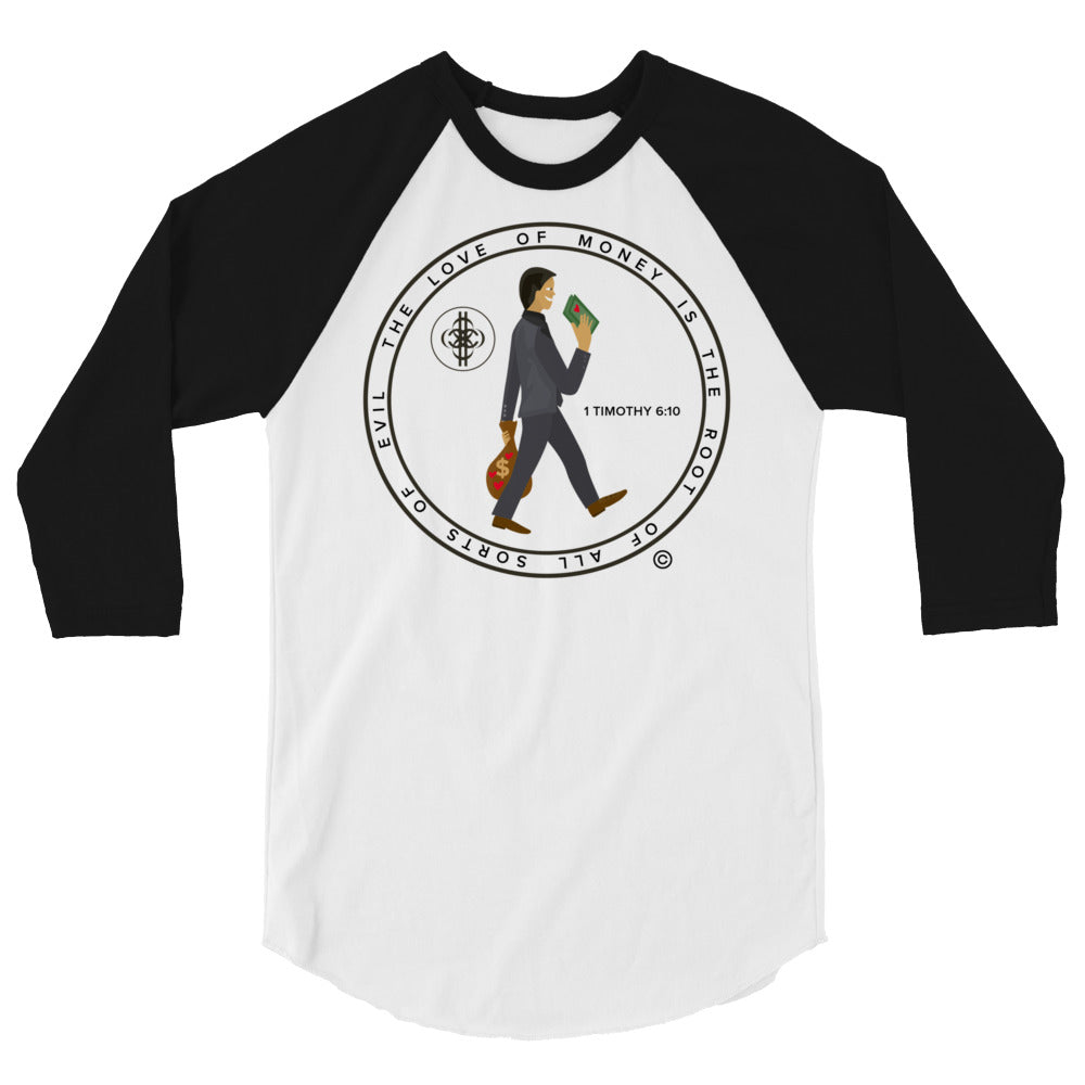 Love of Money Men's 3/4 Sleeve Raglan Shirt