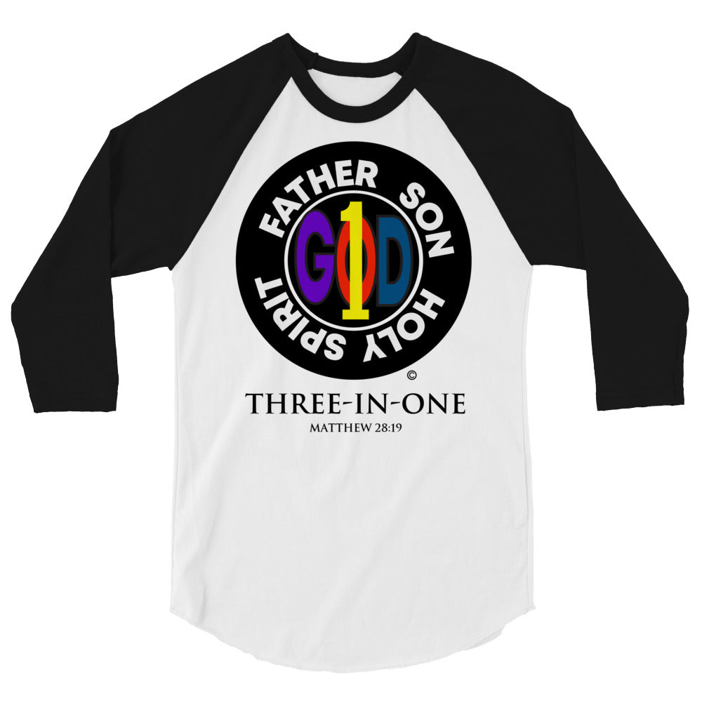 Three in One Men's 3/4 Sleeve Raglan Shirt