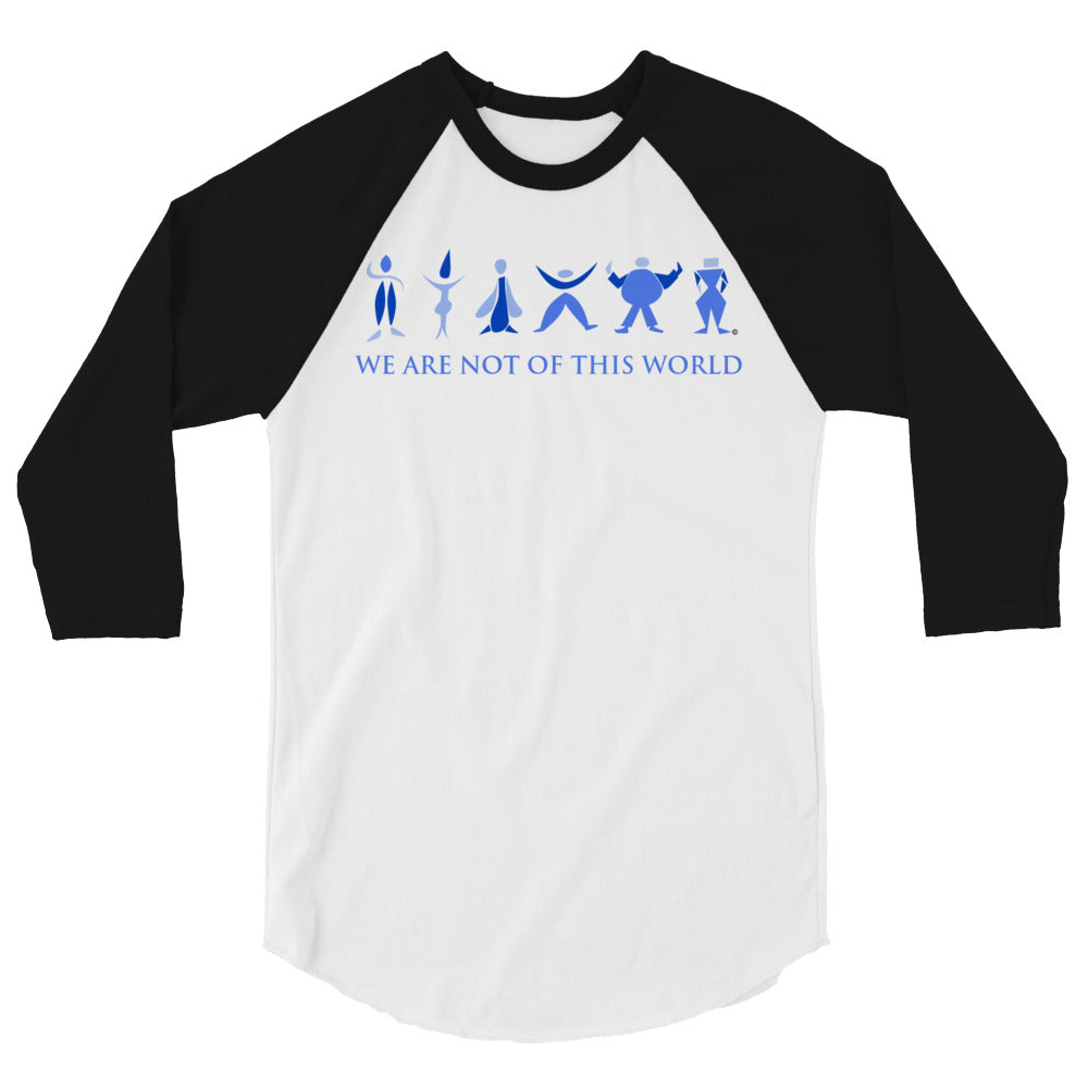 We Are Not of This World Men's 3/4 Sleeve Raglan Shirt