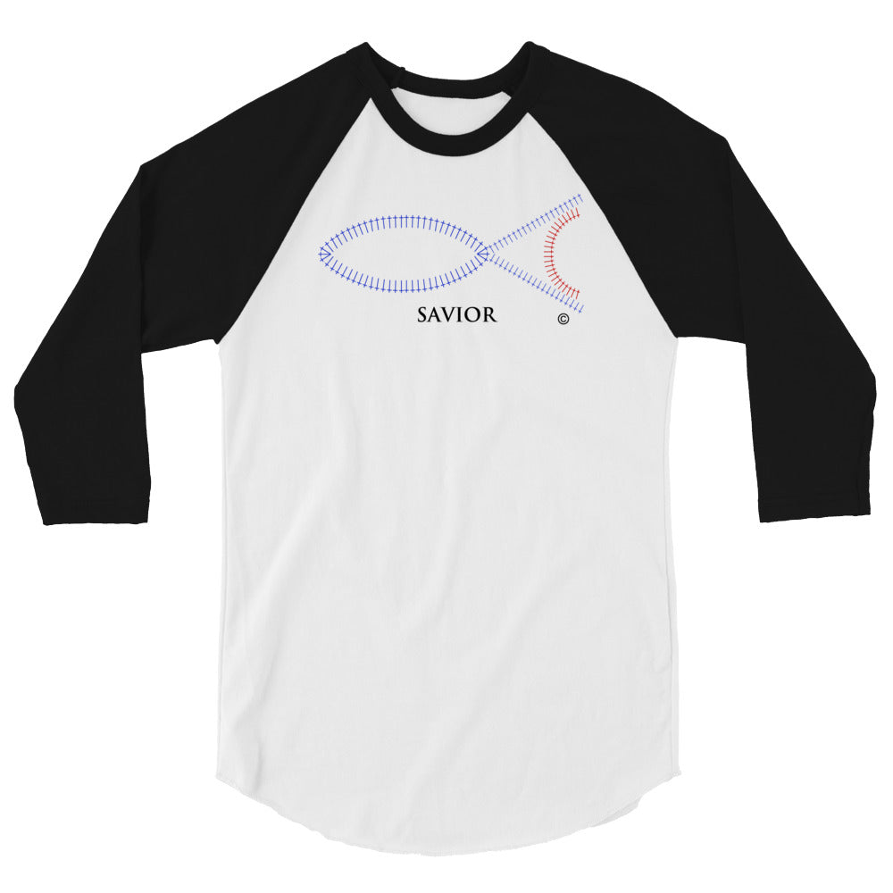Savior Men's 3/4 Sleeve Raglan Shirt