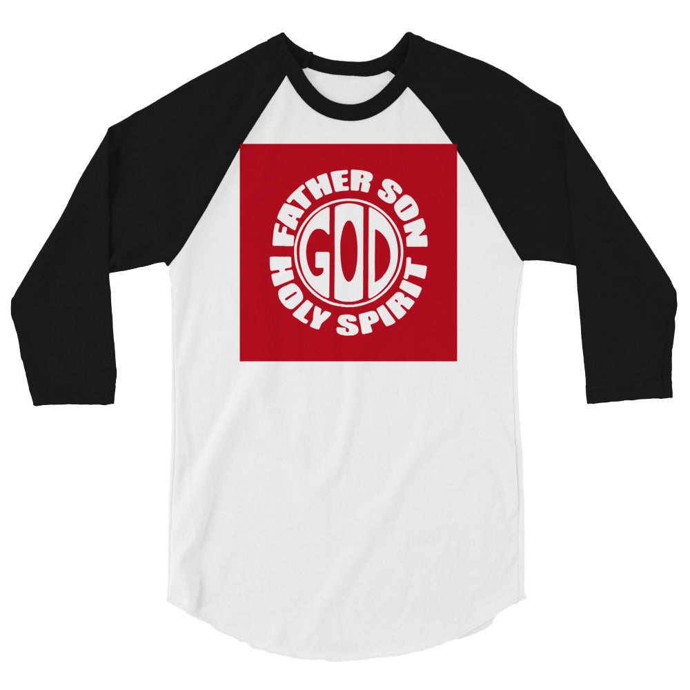 God Men's 3/4 Sleeve Raglan Shirt