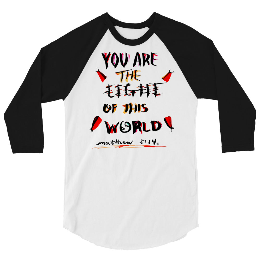 Light of This World Men's 3/4 Sleeve Raglan Shirt