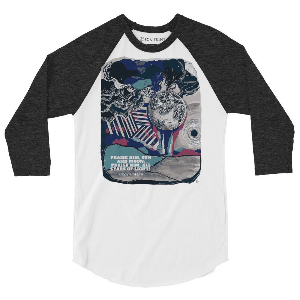 Praise Him Men's 3/4 Sleeve Raglan Shirt