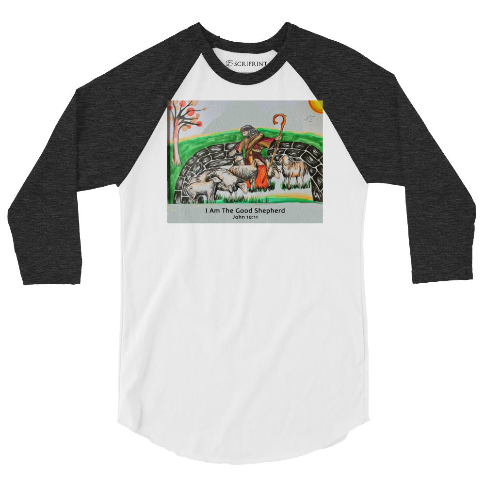 Good Shepherd Men's 3/4 Sleeve Raglan Shirt