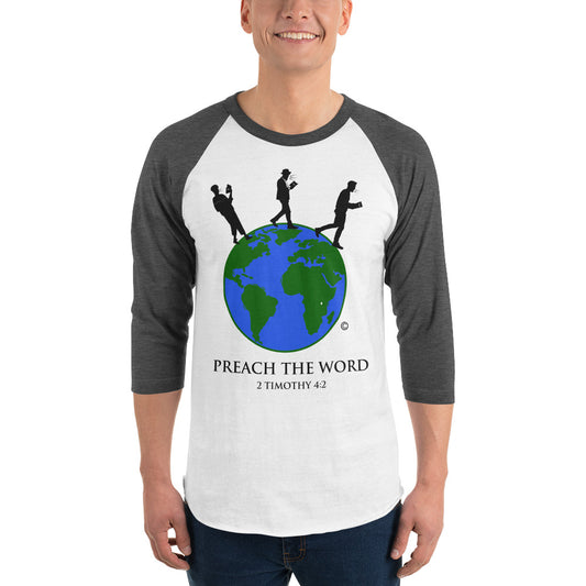 Preach the Word 3/4 Men's Sleeve Raglan Shirt