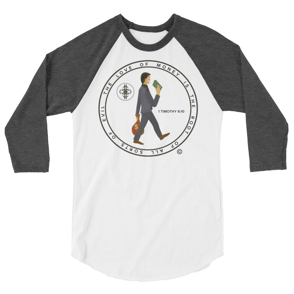 Love of Money Men's 3/4 Sleeve Raglan Shirt