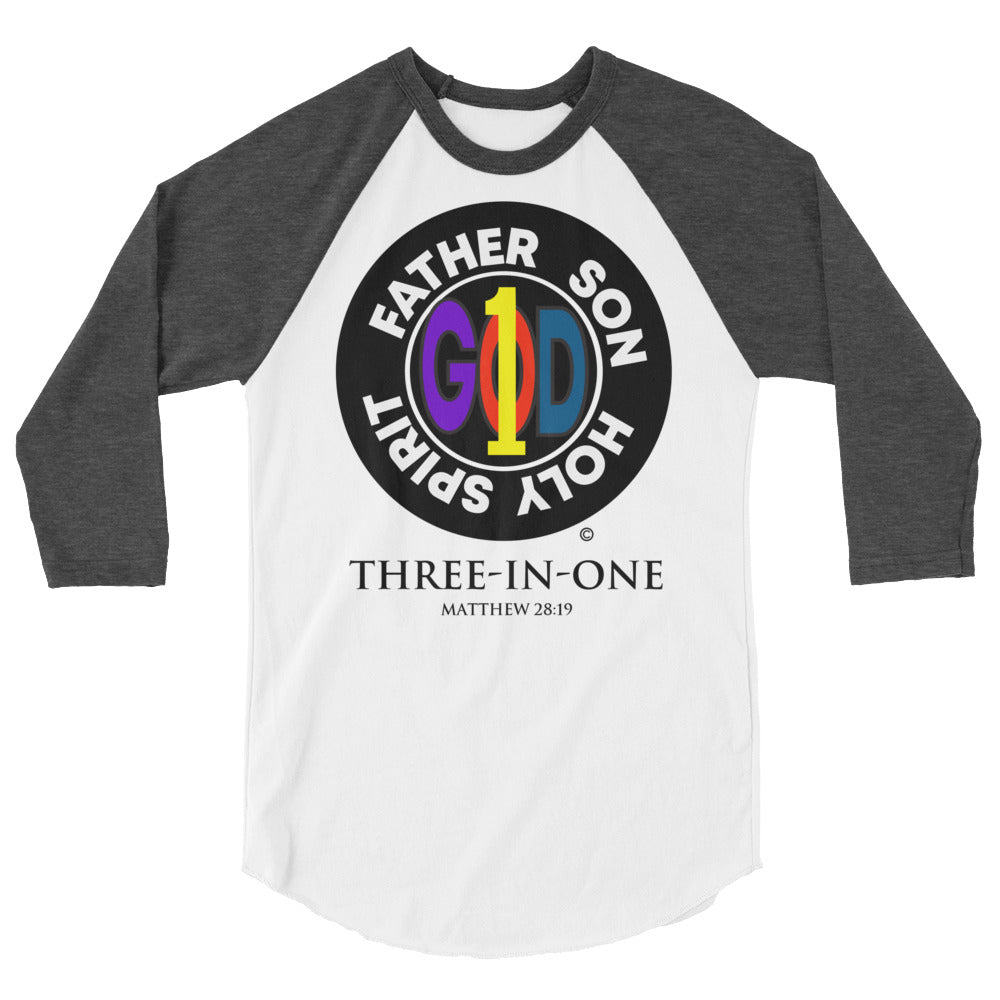Three in One Men's 3/4 Sleeve Raglan Shirt