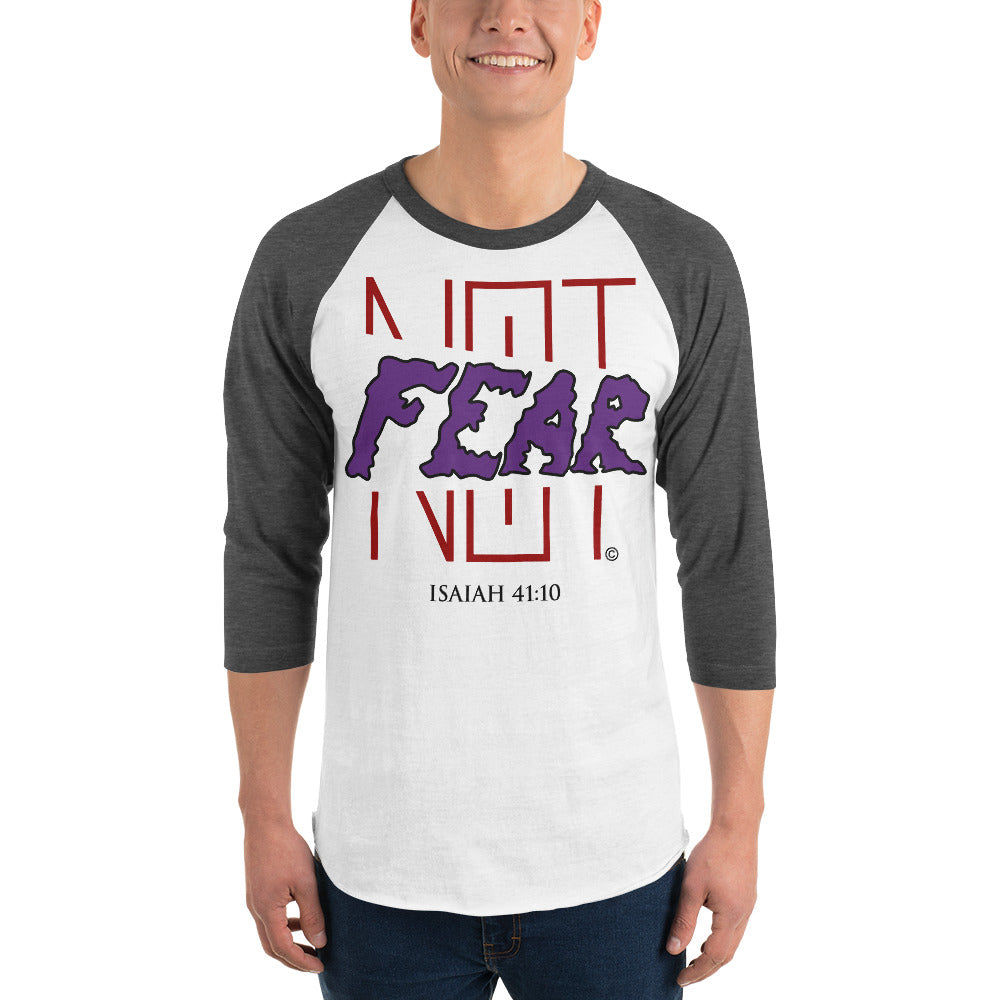 Fear Not Men's 3/4 Sleeve Raglan Shirt