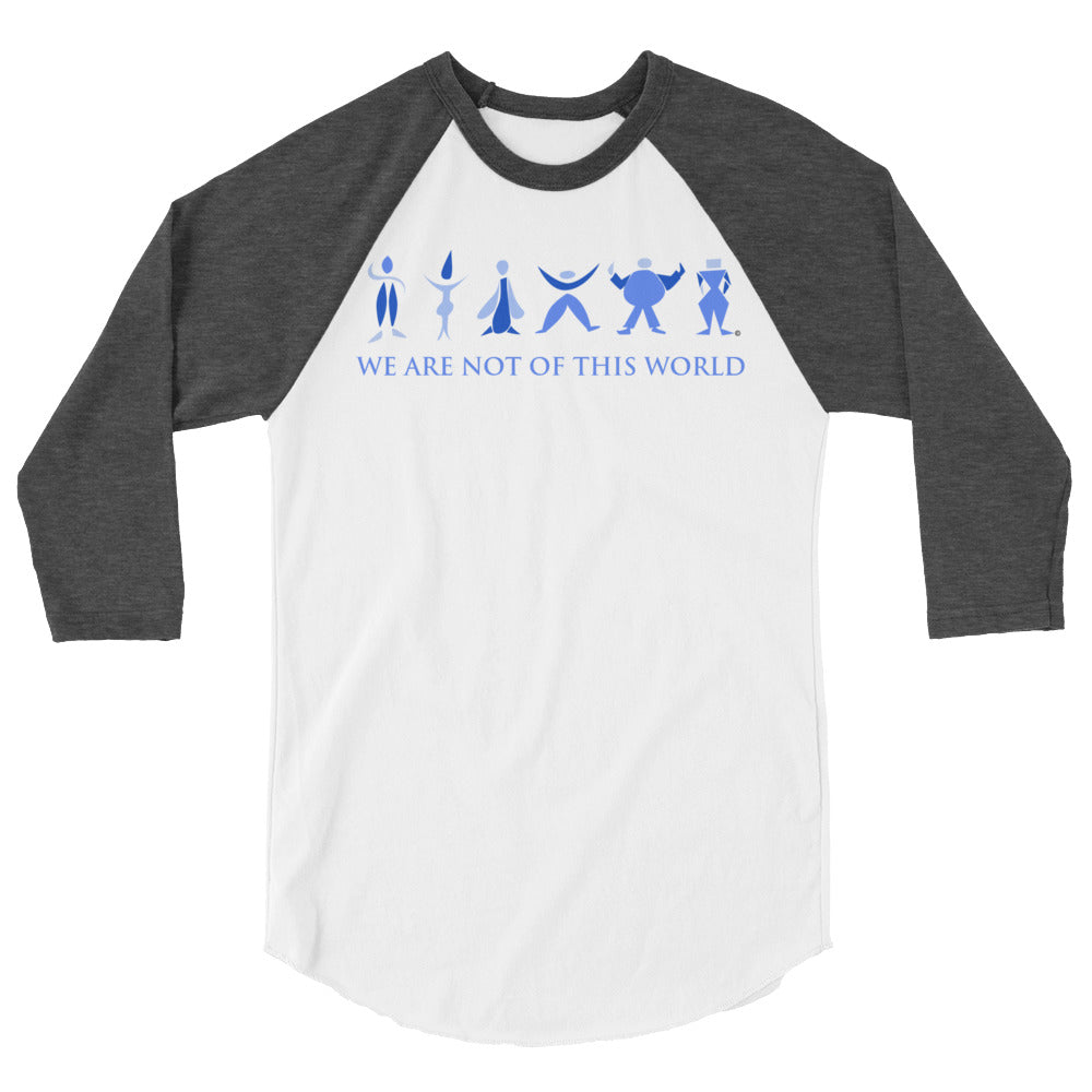 We Are Not of This World Men's 3/4 Sleeve Raglan Shirt