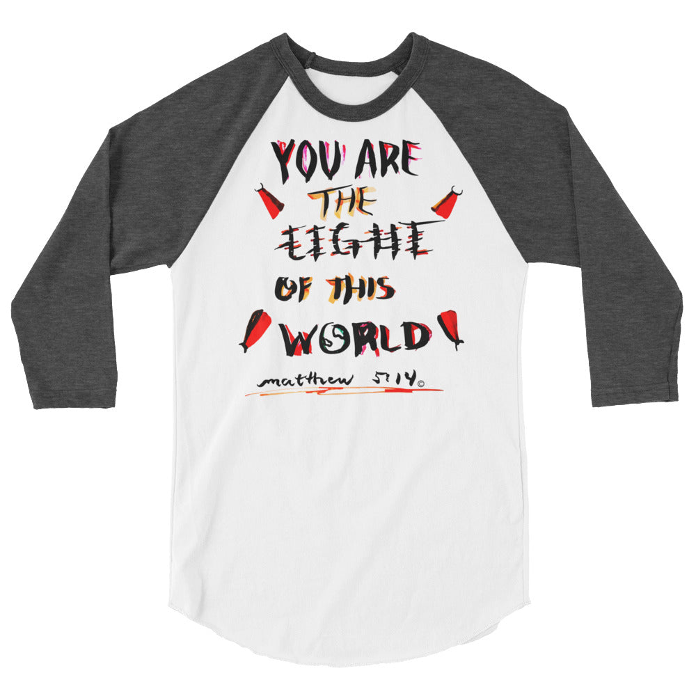 Light of This World Men's 3/4 Sleeve Raglan Shirt
