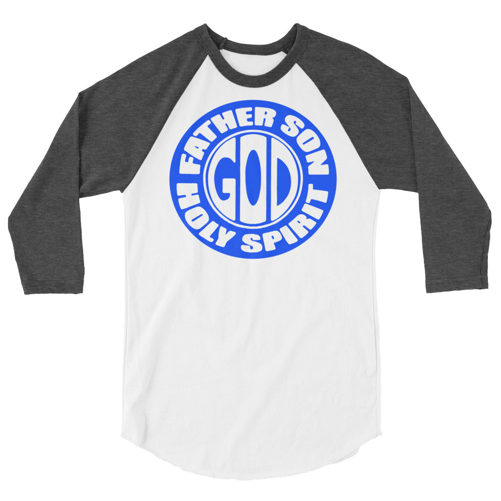 Father Son Holy Spirit Men's 3/4 Sleeve Raglan Shirt
