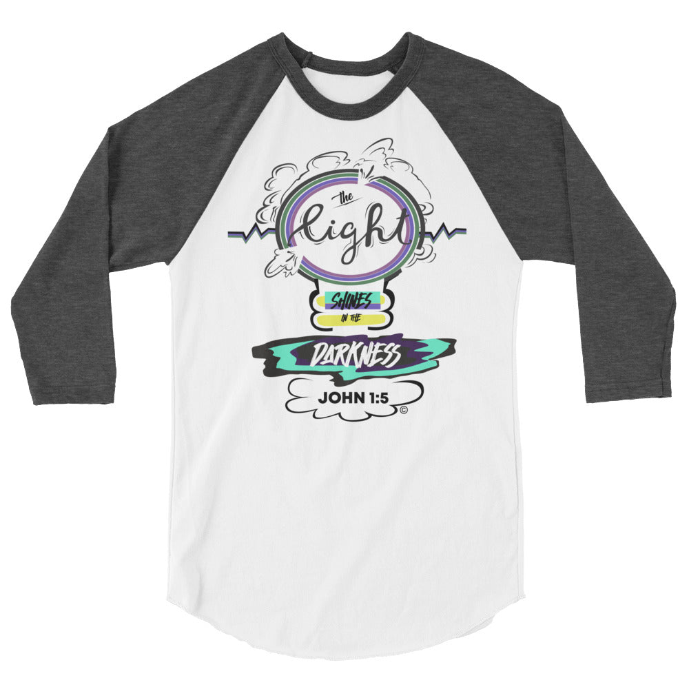 Light in the Darkness 3/4 Sleeve Raglan Shirt