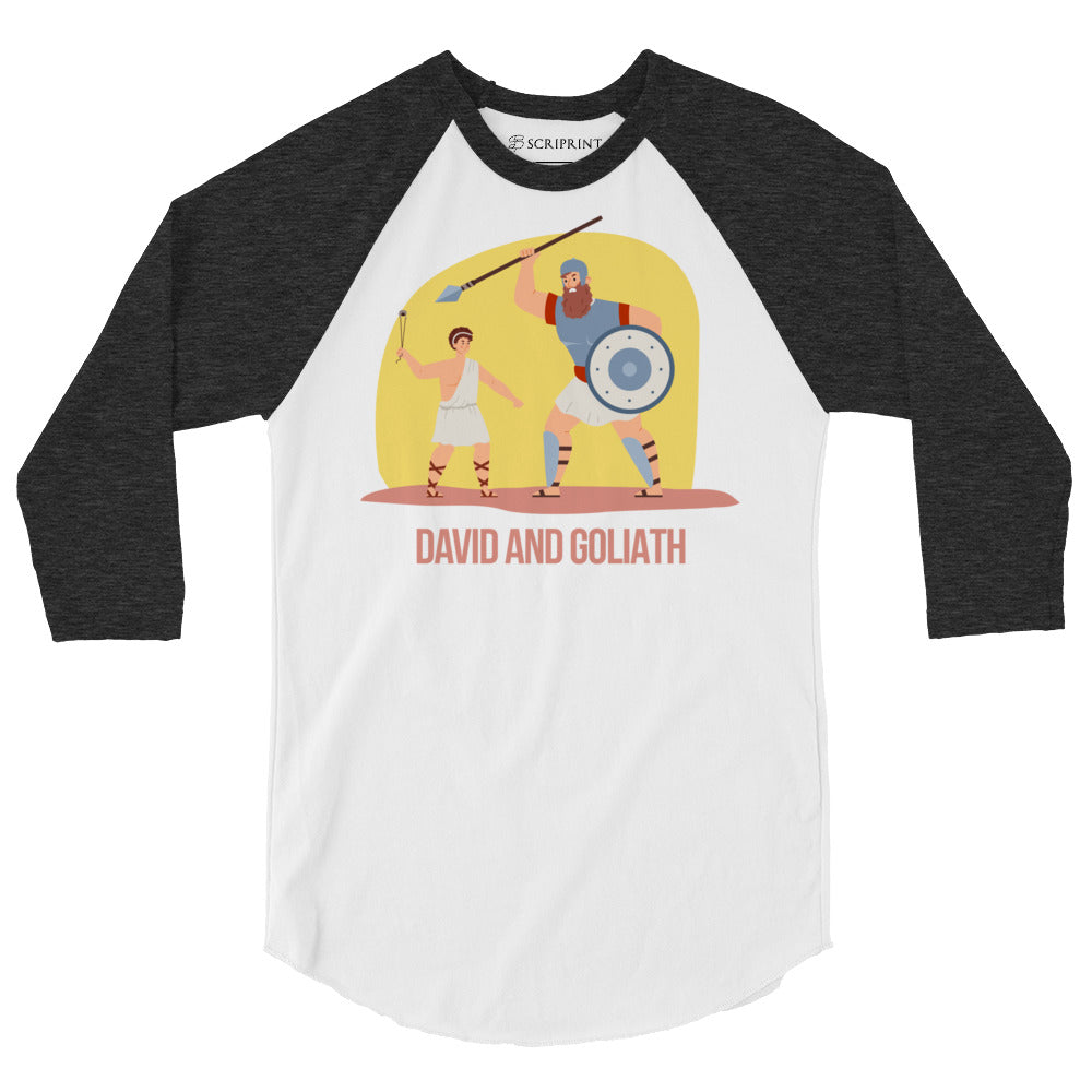 David and Goliath Men's 3/4 Sleeve Raglan Shirt