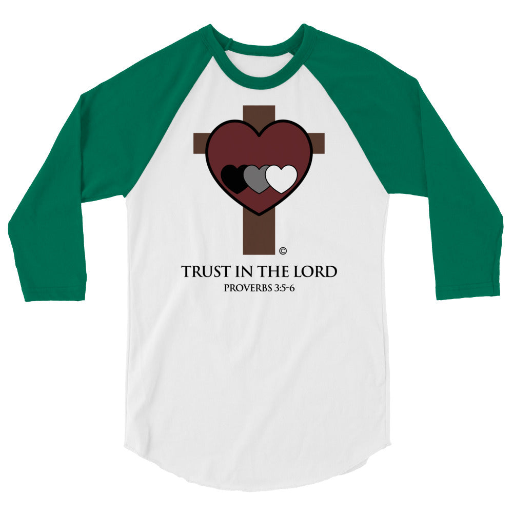 Trust in the Lord Men's 3/4 Sleeve Raglan Shirt