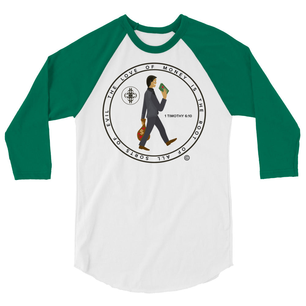 Love of Money Men's 3/4 Sleeve Raglan Shirt