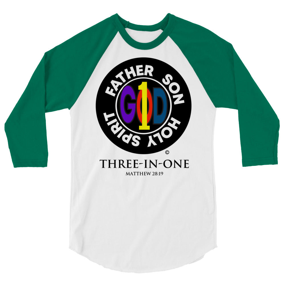 Three in One Men's 3/4 Sleeve Raglan Shirt