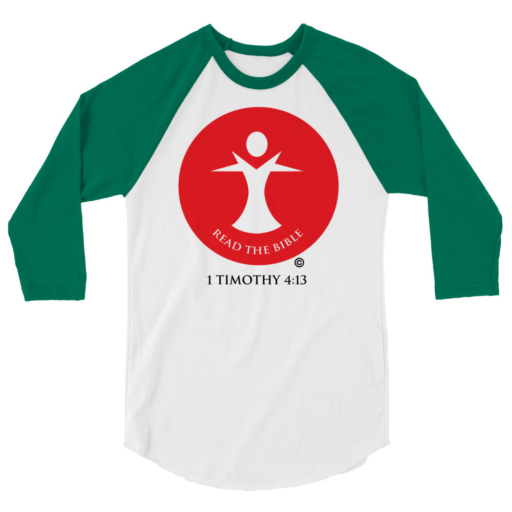Read the Bible 3/4 Sleeve Raglan Shirt