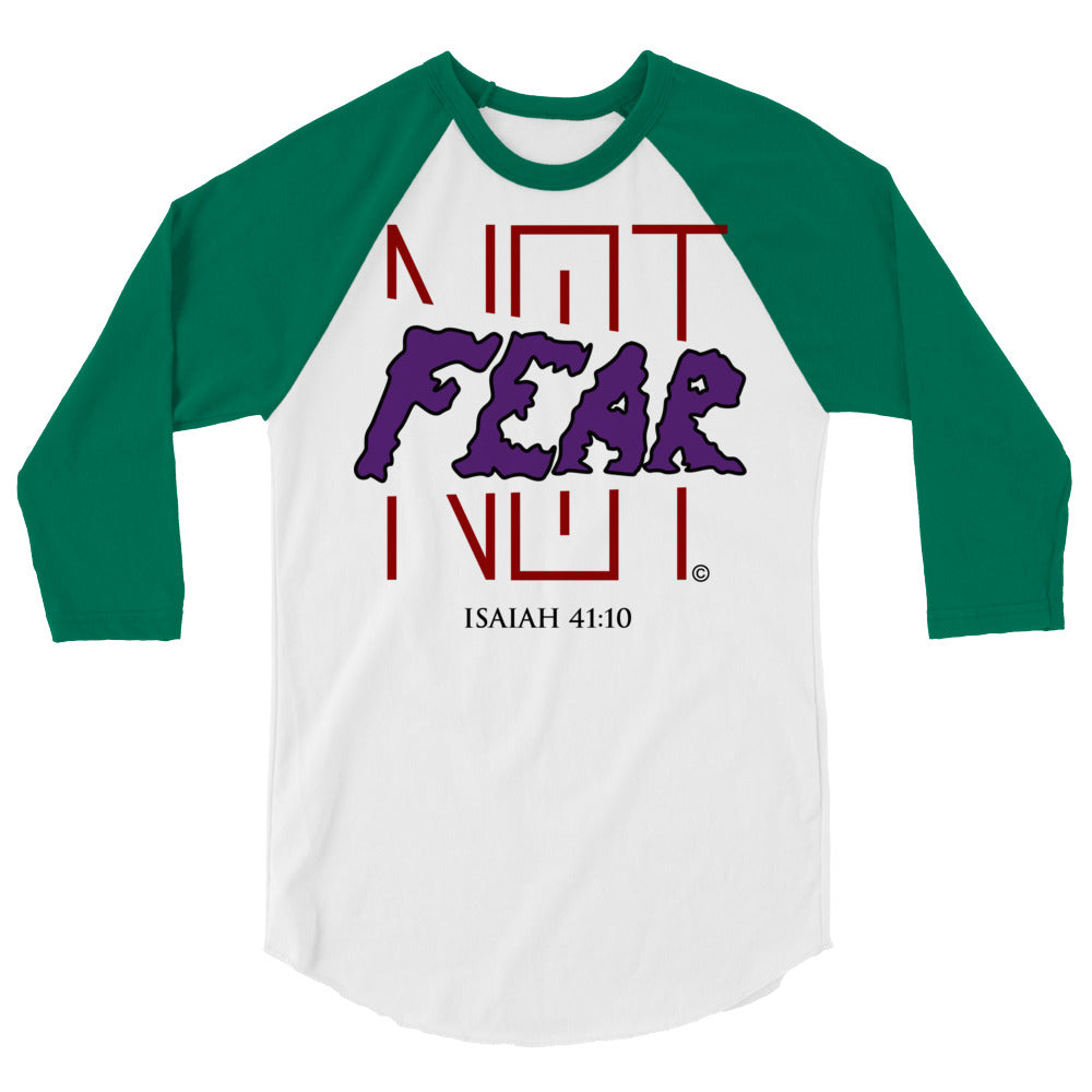 Fear Not Men's 3/4 Sleeve Raglan Shirt