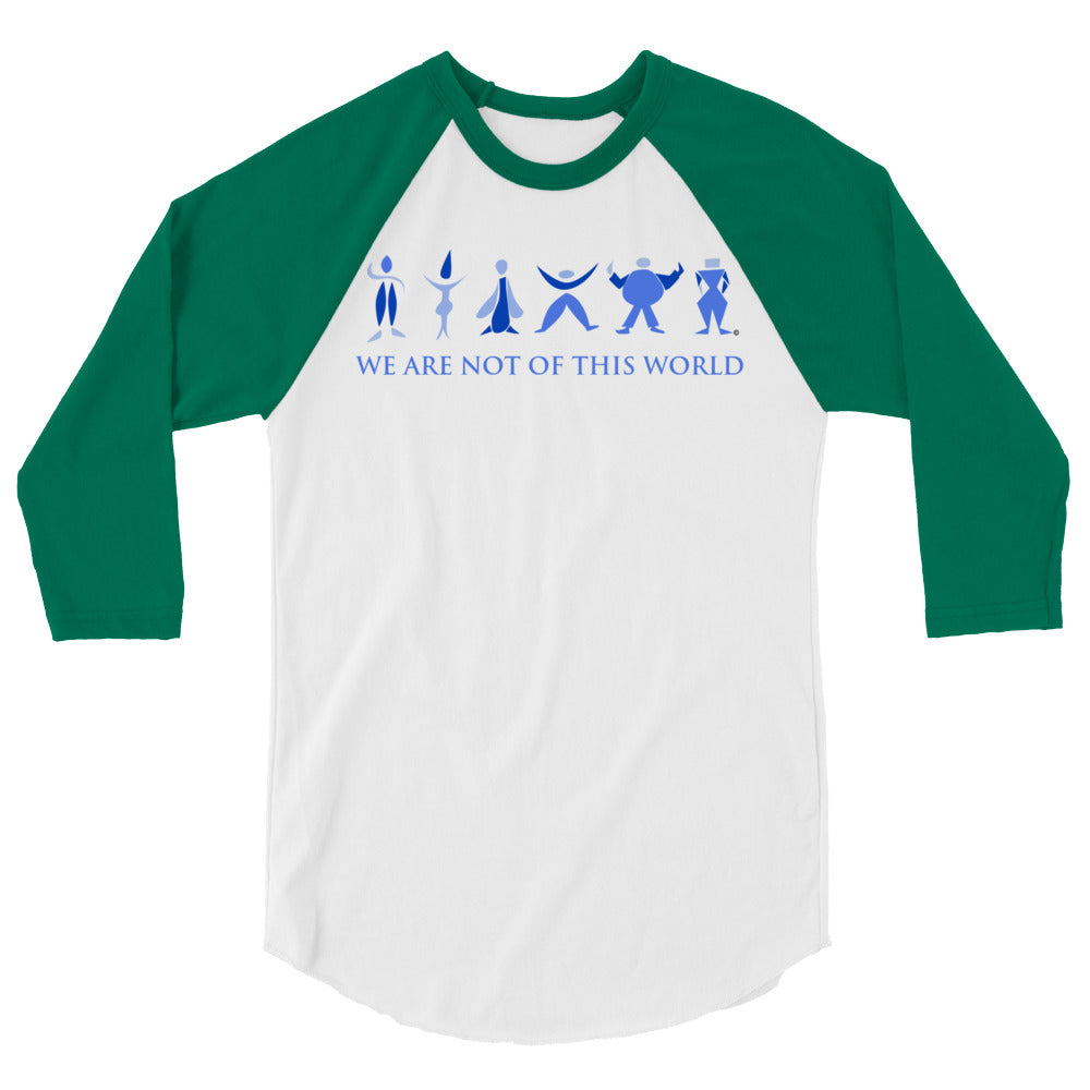 We Are Not of This World Men's 3/4 Sleeve Raglan Shirt